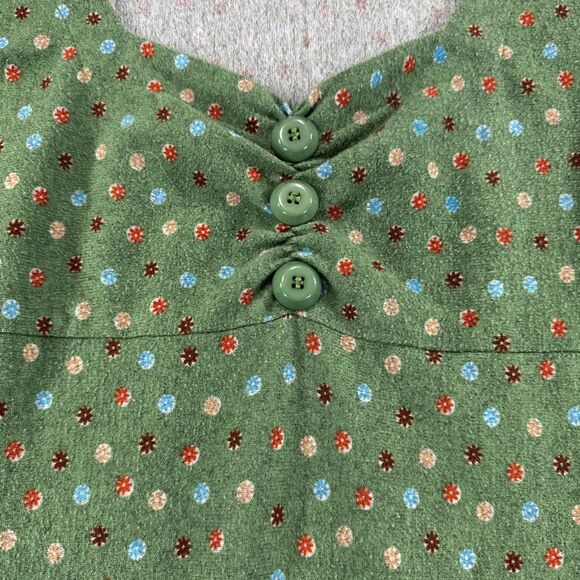 Aryeh Dress Large Green Colorful Long Sleeve Artsy Boho Hippie Gypsy Knit Dress - Picture 4 of 8